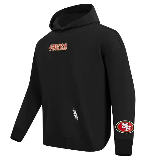 Pro Standard San Francisco 49ers Wingspan Hoodie - Black product image 3, provided for visual reference and product detail