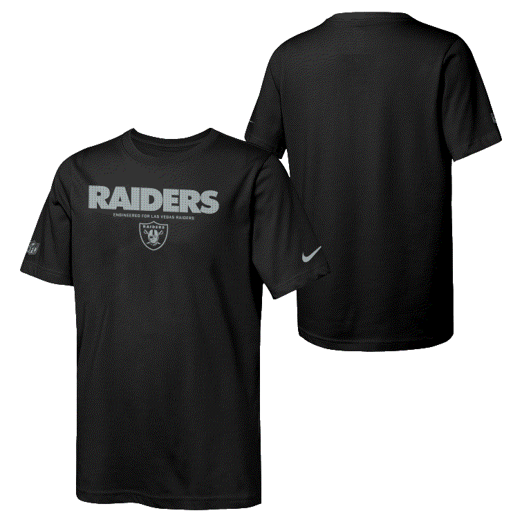 Las Vegas Raiders Youth Issue Crew T-Shirt product image 2, provided for visual reference and product detail review