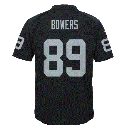 Nike Youth Las Vegas Raiders Brock Bowers #89 Game Jersey - Black product image 2, provided for visual reference and product