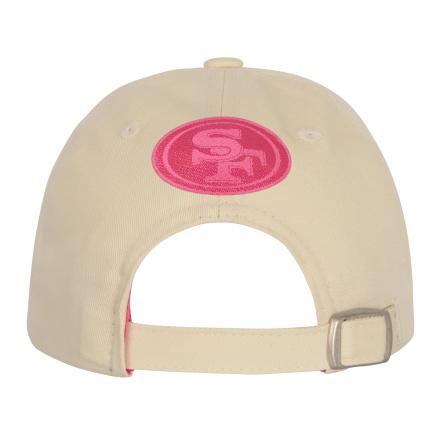 Girls Youth San Francisco 49ers Outerstuff Cream Blitz Adjustable Hat product image 2, provided for visual reference and