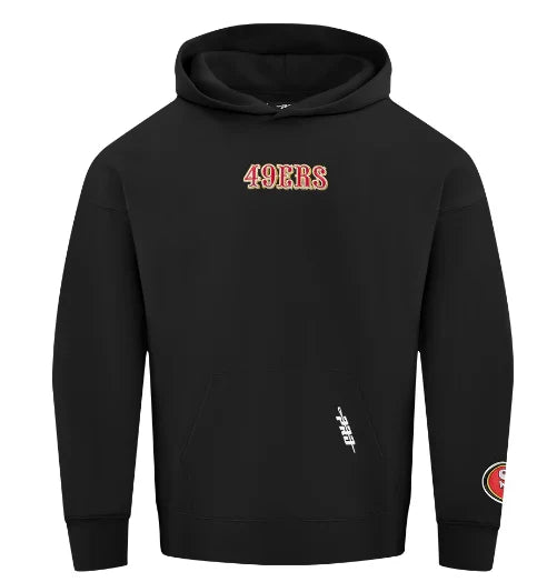 Pro Standard San Francisco 49ers Wingspan Hoodie - Black product image 2, provided for visual reference and product detail