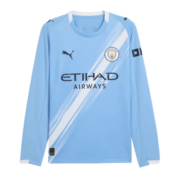 Puma Men Manchester City FC Home Stadium Jersey Long Sleeve 25/26 product image 2, provided for visual reference and product