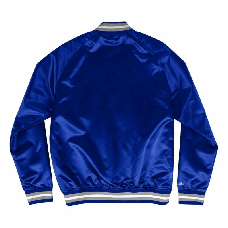 Mitchell & Ness Kids Los Angeles Dodgers Lightweight Full-Snap Jacket-Blue product image 2, provided for visual reference