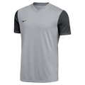 Nike Men Dri-Fit Short Sleeve Tiempo Premier II Jersey - Wolf Grey/Black product image 1, provided for visual reference and