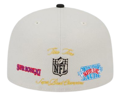 New Era Las Vegas Raiders World Class Back Patch 59FIFTY Fitted Hat product image 2, provided for visual reference and