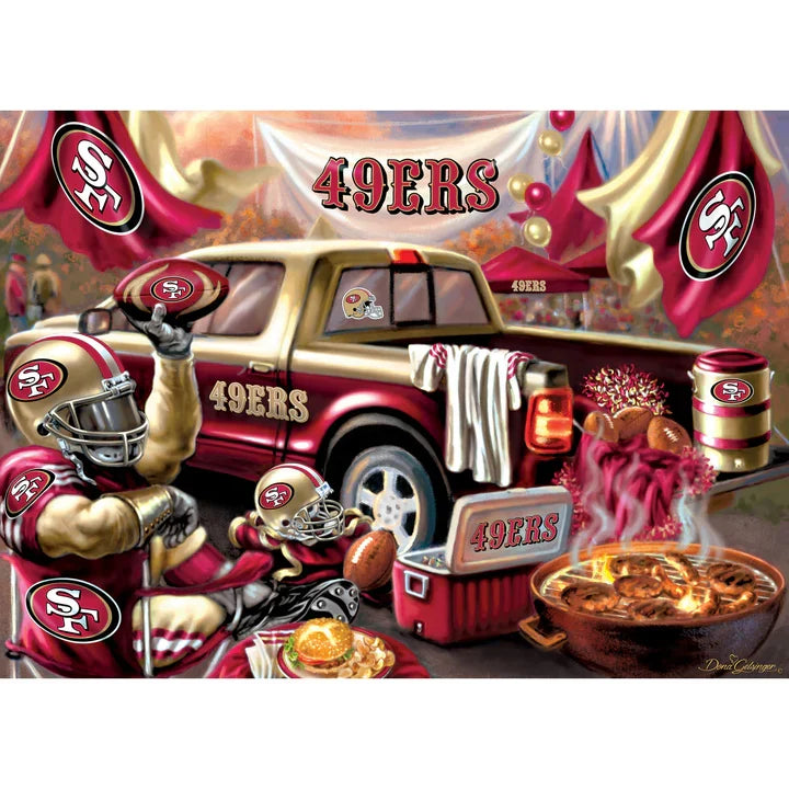 San Francisco 49ers Gameday 1000 Piece Jigsaw Puzzle product image 2, provided for visual reference and product detail review