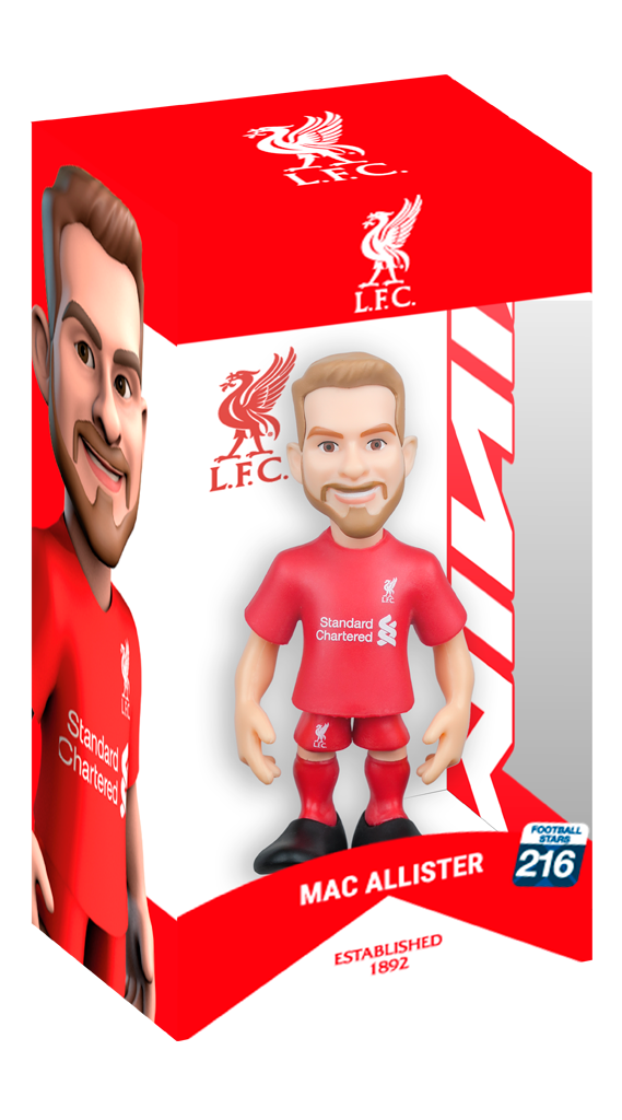 Minix Liverpool 12CM "Mac Allister" Collectible Figure product image 2, provided for visual reference and product detail