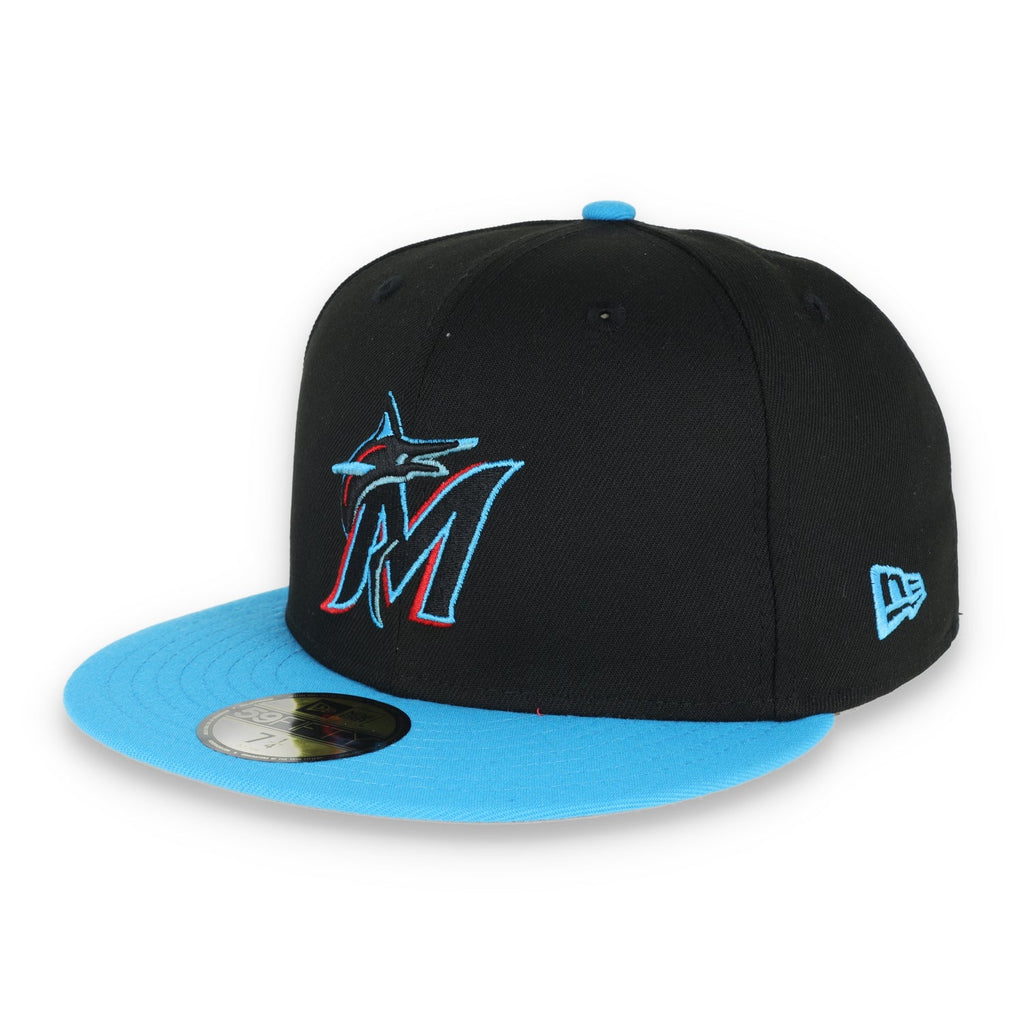 New Era Miami Marlins NL East S 59FIFTY Fitted - Black/Blue product image 3, provided for visual reference and product