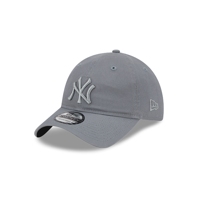 New Era New York Yankees Color Pack 9TWENTY Adjustable Hat- GREY product image 2, provided for visual reference and product