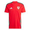 Adidas Wales Home Stadium Jersey 2024 product image 1, provided for visual reference and product detail review