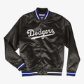 Mitchell & Ness Lightweight Satin Jacket Los Angeles Dodgers-Black product image 1, provided for visual reference and