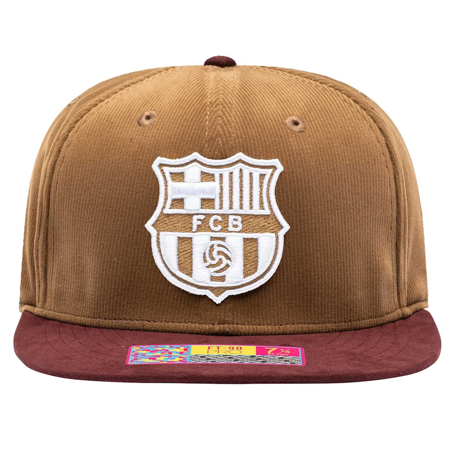 Barcelona Cognac Snapback Hat - Brown product image 3, provided for visual reference and product detail review