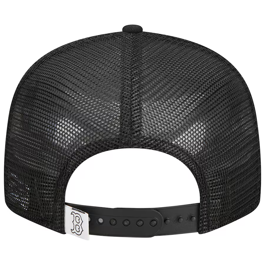 New Era Boston Red Sox Trucker 9FIFTY Snapback Hat-Black/White product image 4, provided for visual reference and product