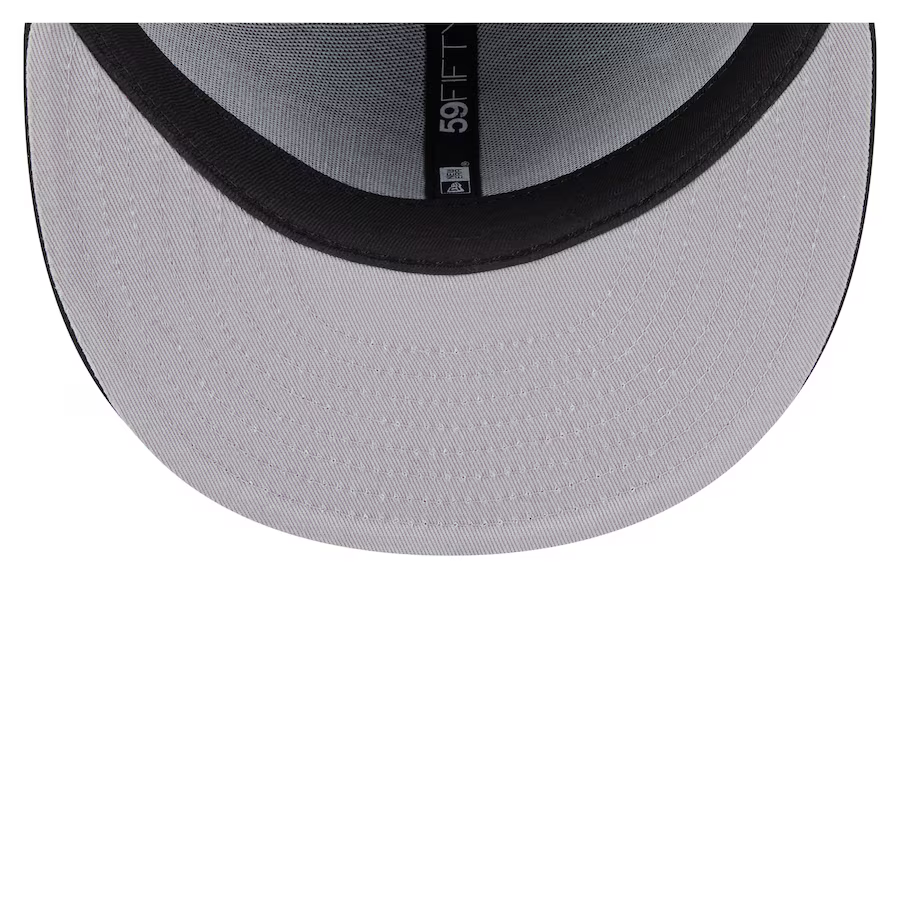 New Era Chicago White Sox Overlap 59FIFTY Fitted Hat-Black product image 5, provided for visual reference and product detail