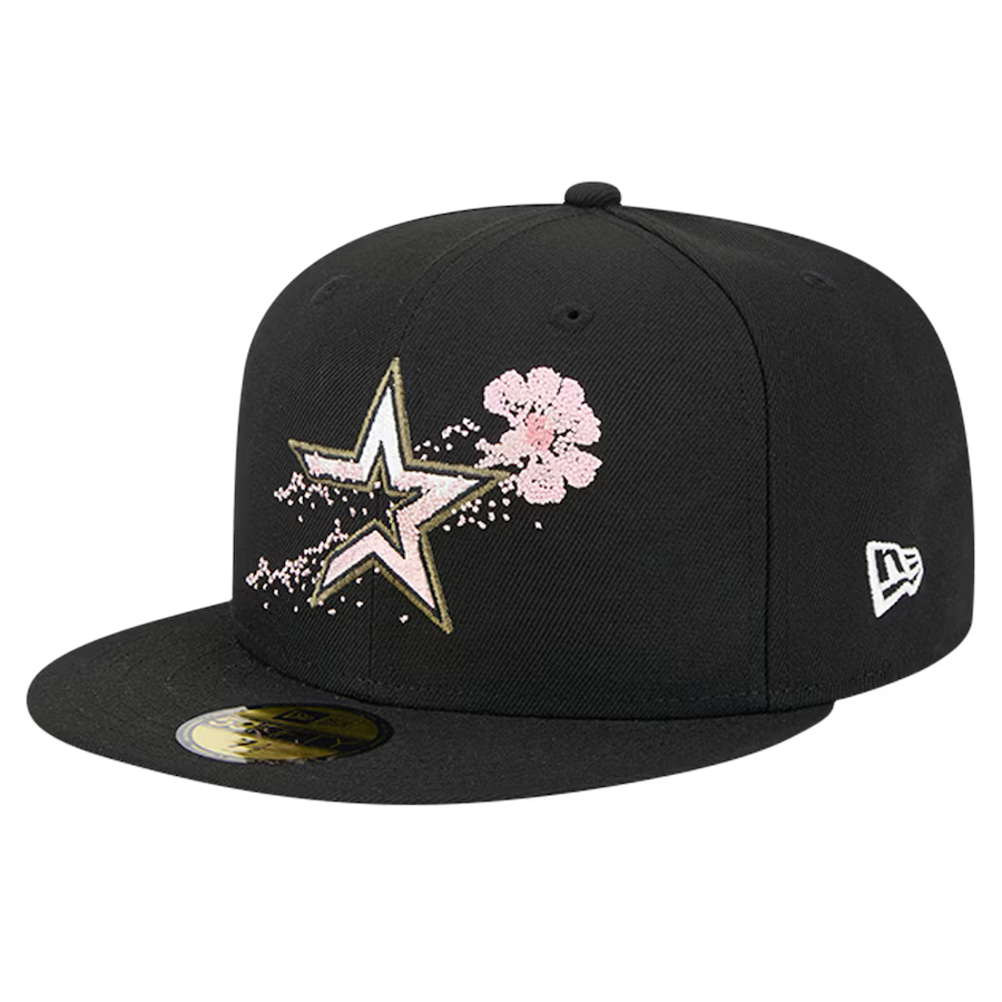New Era Houston Astros Floral 59FIFTY Fitted Hat product image 2, provided for visual reference and product detail review