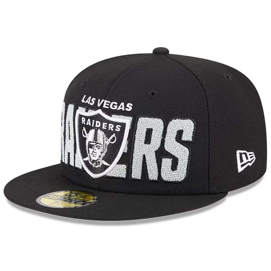 New Era Las Vegas Raiders 2023 NFL Draft 59FIFTY Fitted Hat product image 2, provided for visual reference and product