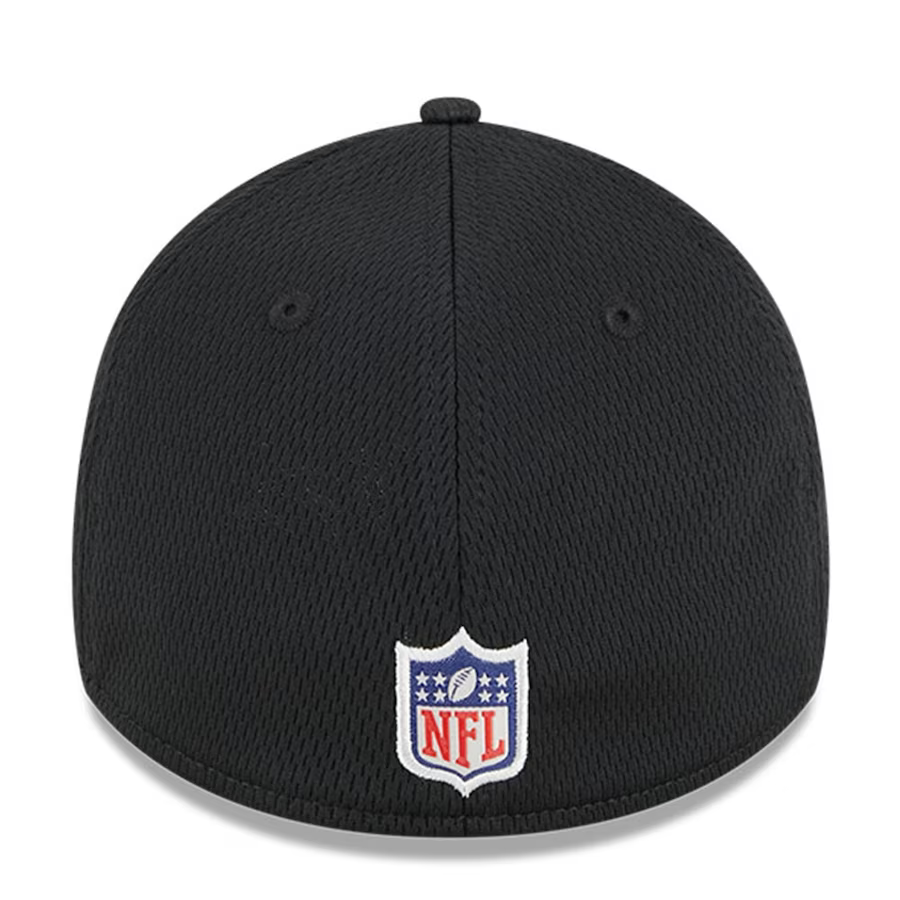 New Era Men Las Vegas Raiders NFL Training Camp 39THIRTY Flex Fit Hat 2023-Black product image 4, provided for visual