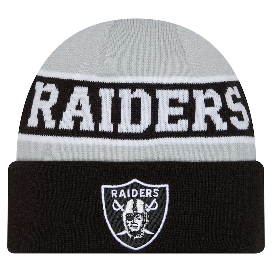 New Era Las Vegas Raiders Reverse Cuffed Knit product image 2, provided for visual reference and product detail review