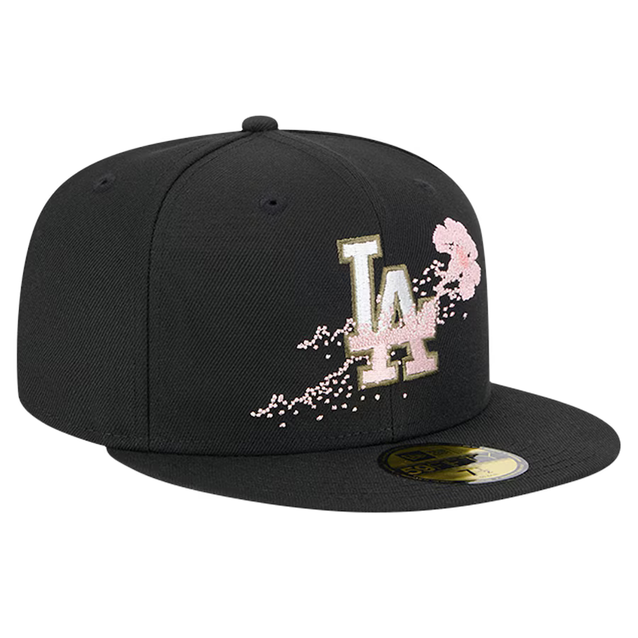 New Era Los Angeles Dodgers Floral 59FIFTY Fitted Hat product image 3, provided for visual reference and product detail