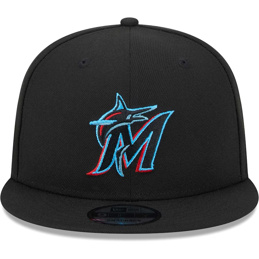 New Era Miami Marlins 2017 MLB All-Star Game Side Patch 9FIFTY Snapback Hat-Black product image 2, provided for visual