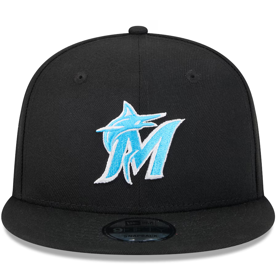 New Era Miami Marlins 2024 9FIFTY Snapback Hat product image 3, provided for visual reference and product detail review