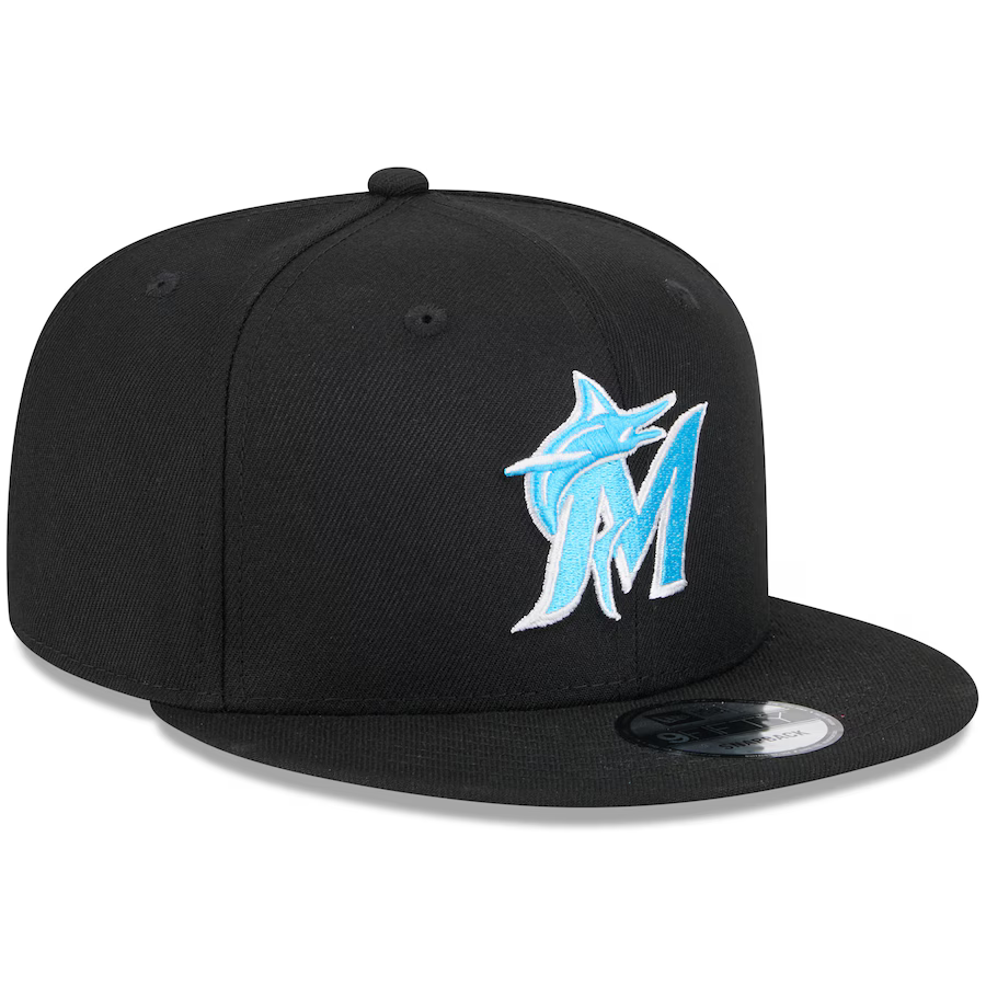 New Era Miami Marlins 2024 9FIFTY Snapback Hat product image 2, provided for visual reference and product detail review