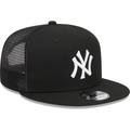 New Era New York Yankees 9FIFTYTrucker Snapback Hat-Black/White product image 1, provided for visual reference and product