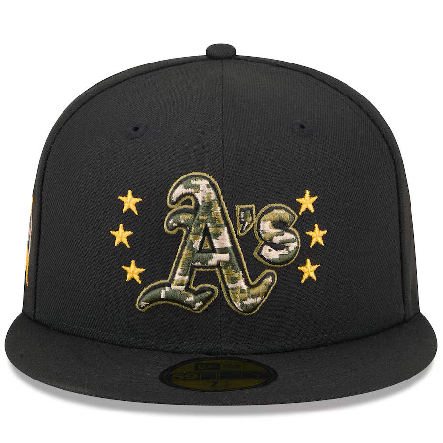 New Era Oakland Athletics Armed Forces Day On-Field 59FIFTY Fitted Hat 2024 product image 3, provided for visual reference