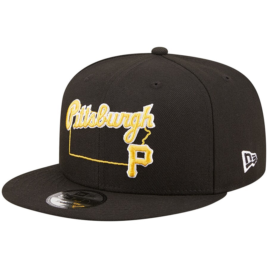 New Era Pittsburgh Pirates State Logo 9FIFTY Snapback Hat product image 2, provided for visual reference and product detail