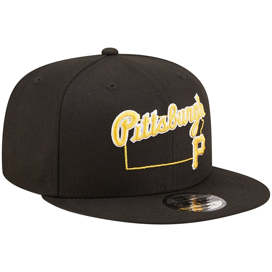 New Era Pittsburgh Pirates State Logo 9FIFTY Snapback Hat product image 3, provided for visual reference and product detail