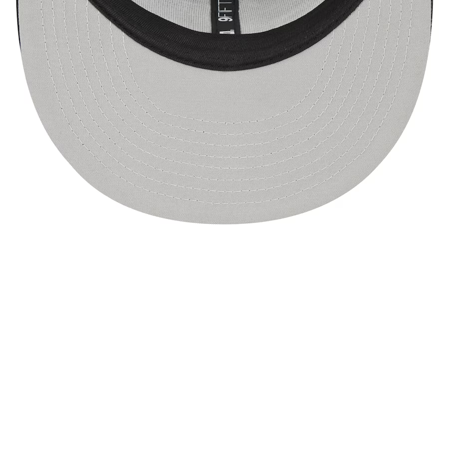 New Era Pittsburgh Pirates Trucker 9FIFTY Snapback Hat-Black/White product image 5, provided for visual reference and