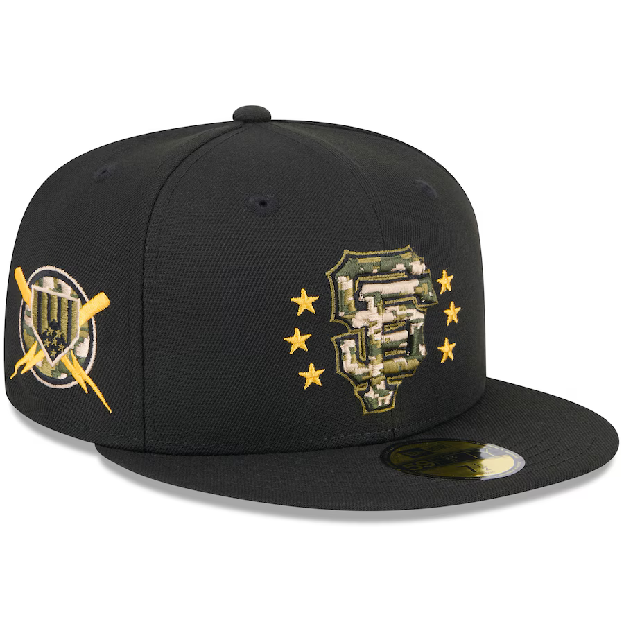 New Era San Francisco Giants Armed Forces Day On-Field 59FIFTY Fitted Hat 2024 product image 1, provided for visual