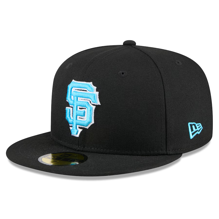 New Era San Francisco Giants 59FIFTY Fitted Hat 2024 - Black product image 1, provided for visual reference and product