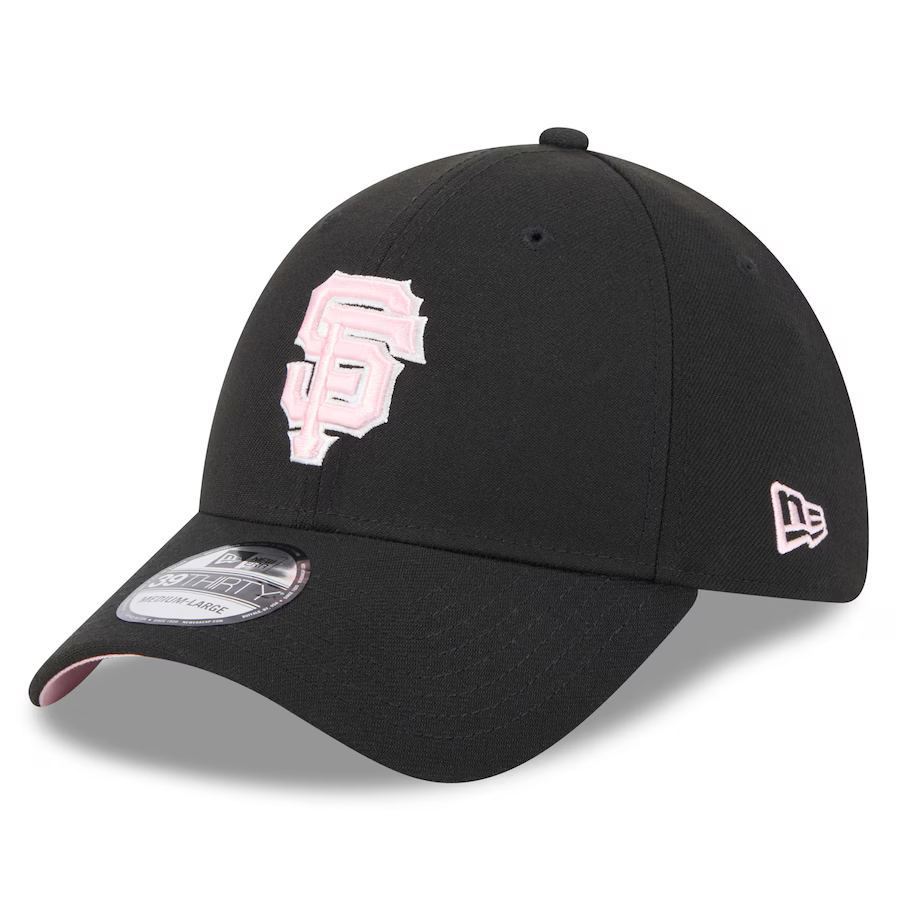 New Era San Francisco Giants 39THIRTY Flex Hat - Black product image 2, provided for visual reference and product detail