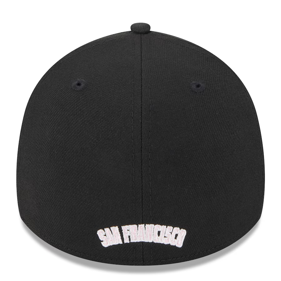 New Era San Francisco Giants 39THIRTY Flex Hat - Black product image 4, provided for visual reference and product detail