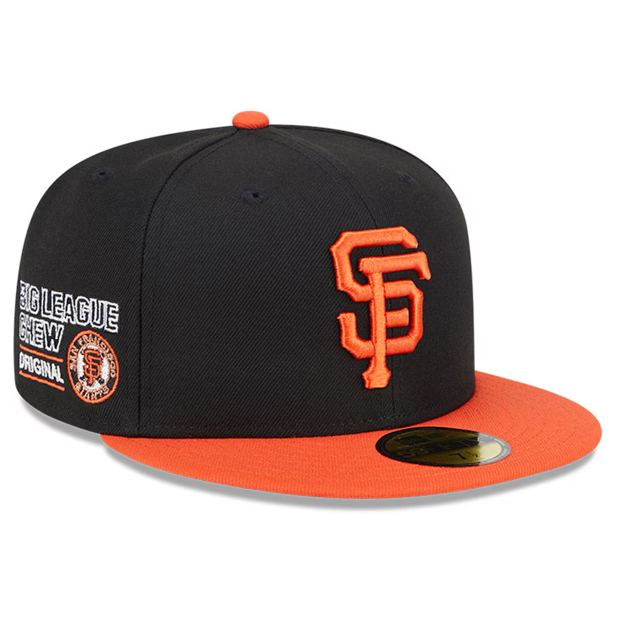 New Era San Francisco Giants Black Big League Chew Team 59FIFTY Fitted Hat-Black product image 1, provided for visual