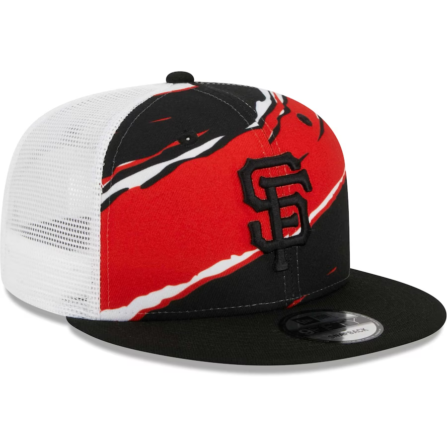 New Era Youth San Francisco Giants Tear Trucker 9FIFTY Snapback Hat product image 2, provided for visual reference and