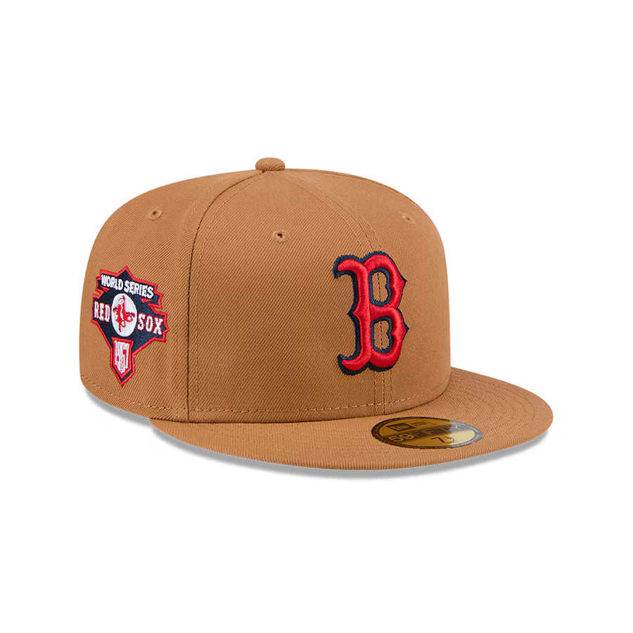New Era Boston Red Sox Color Pack 59FIFTY Fitted Hat-Brown product image 1, provided for visual reference and product detail