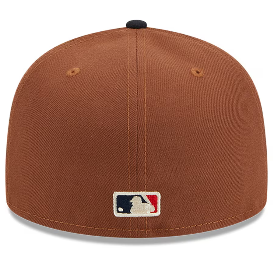 New Era Boston Red Sox Harvest 100th Side Patch 59fifty Fitted Hat-Brown product image 4, provided for visual reference and