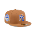 New Era Kansas City Royals Color Pack 59FIFTY Fitted Hat-Brown product image 1, provided for visual reference and product