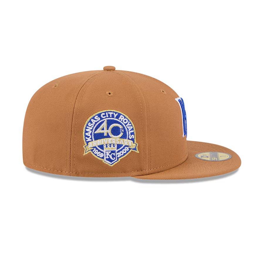 New Era Kansas City Royals Color Pack 59FIFTY Fitted Hat-Brown product image 6, provided for visual reference and product
