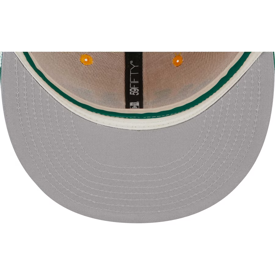 New Era Oakland Athletics Gold Retro Jersey Script 59FIFTY Fitted product image 5, provided for visual reference and product