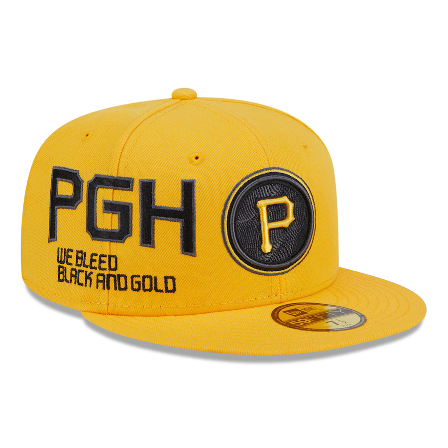 New Era Pittsburgh Pirates City Connect Icon 9FIFTY Snapback Hat-Gold product image 1, provided for visual reference and