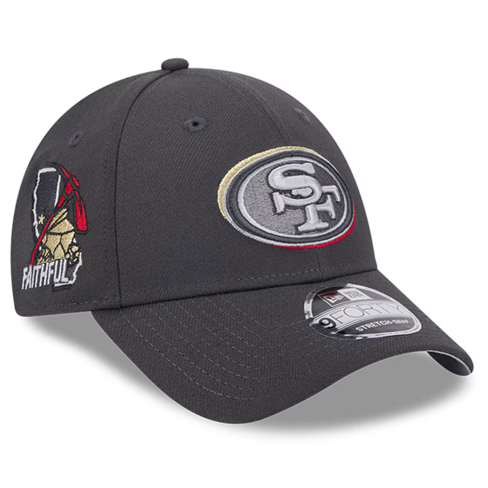 New Era San Francisco 49ers 2024 NFL Draft On Stage 9FORTY Stretch-Snap Hat product image 1, provided for visual reference