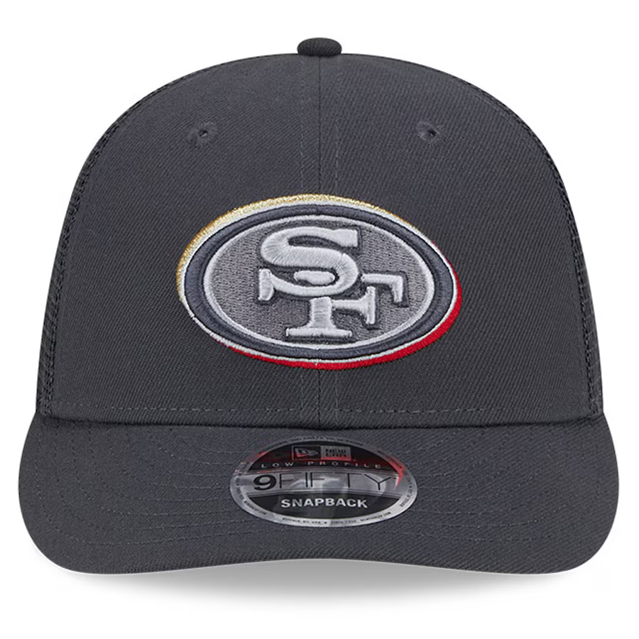 New Era Men San Francisco 49ERS 2024 NFL Draft Low Profile 9Fifty Trucker Adjustable Hat product image 3, provided for