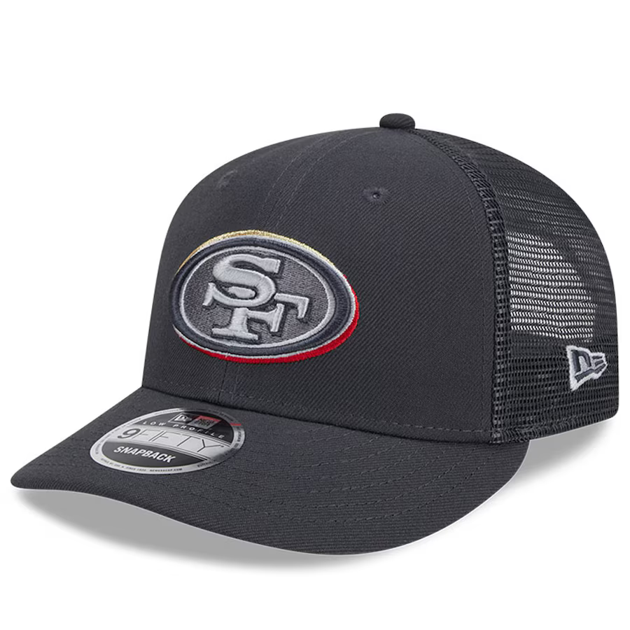 New Era Men San Francisco 49ERS 2024 NFL Draft Low Profile 9Fifty Trucker Adjustable Hat product image 2, provided for