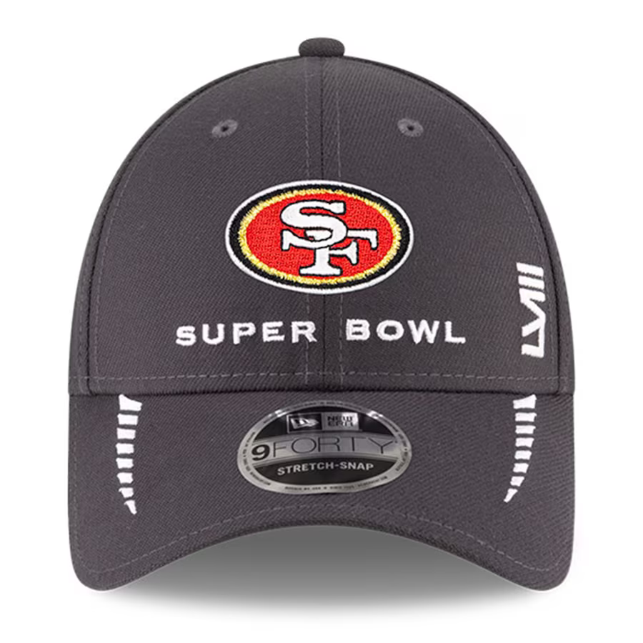 New Era San Francisco 49ers Super Bowl LVIII Opening Night 9FORTY Adjustable Hat product image 2, provided for visual