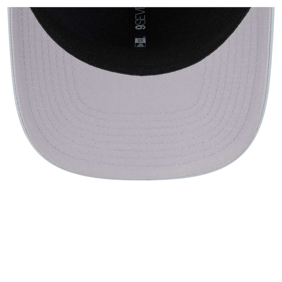 New Era Las Vegas Raiders Team 9SEVENTY Stretch-Snap Adjustable Hat-Gray product image 4, provided for visual reference and