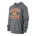 New Era Men San Francisco 49ers Historic Helmet Hooded Sweatshirt-Gray product image 1, provided for visual reference and