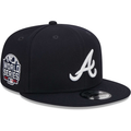 New Era Atlanta Braves 2021 World Series Side Patch 9FIFTY Snapback Hat-Navy product image 1, provided for visual reference